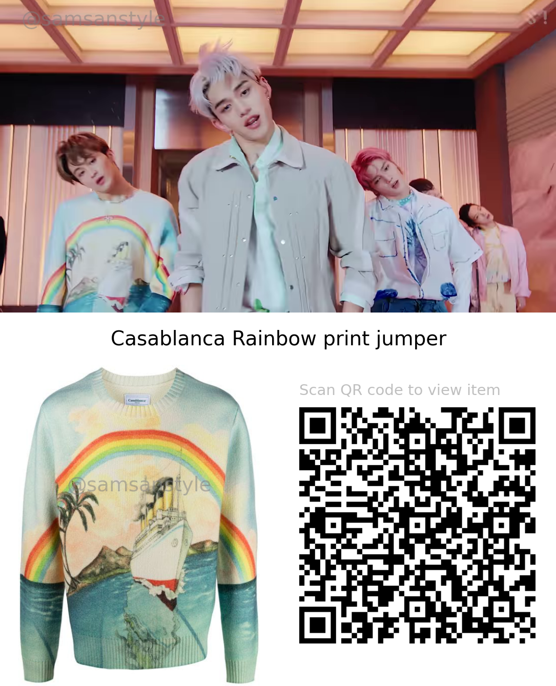 SuperM Mark We DO | Casablanca Rainbow print jumper