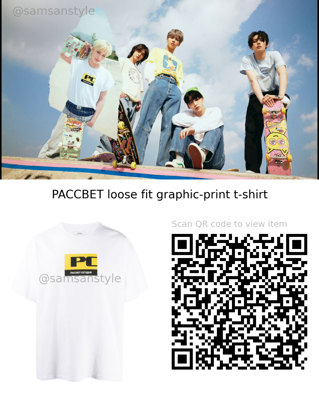 TXT The Chaos Chapter: FIGHT OR ESCAPE Preview / PACCBET loose fit graphic-print t-shirt