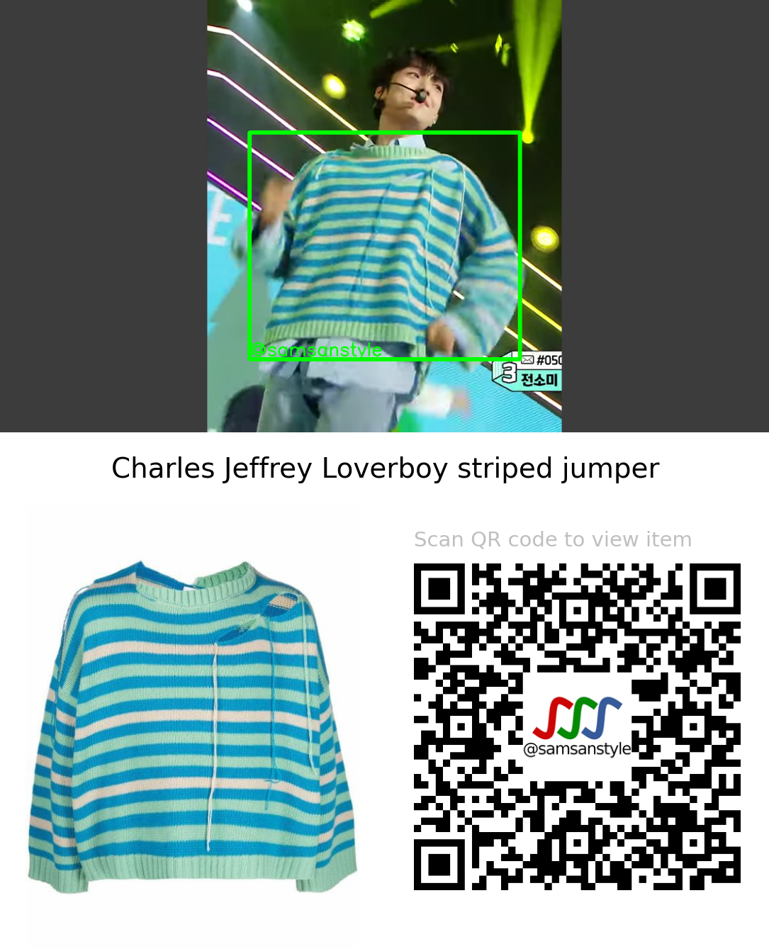 Lee Eun Sang | Lemonade MBC Show! Music Core | Charles Jeffrey Loverboy cut-out knitted jumper