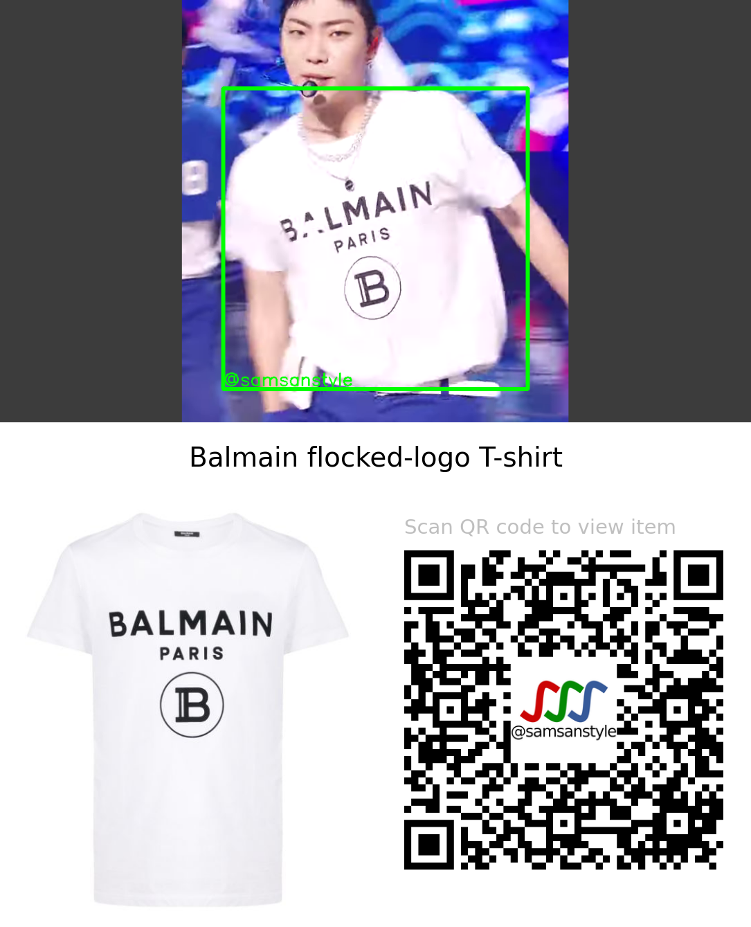 ONF E-Tion | Popping SBS Inkigayo | Balmain flocked-logo T-shirt