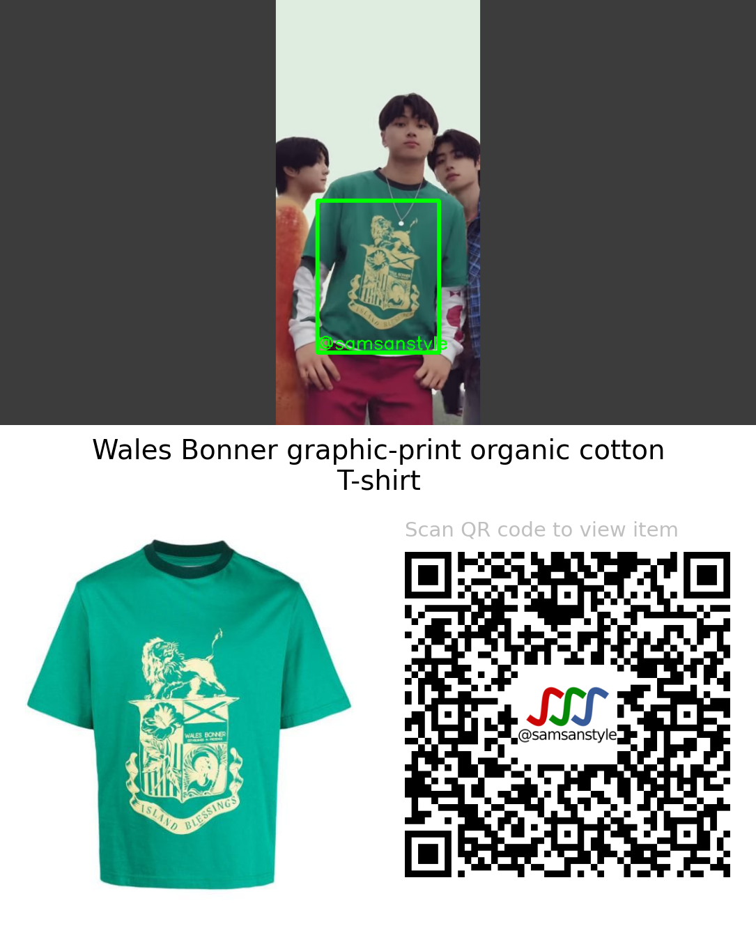 ENHYPEN Jay | DIMENSION : DILEMMA Concept Film (CHARYBDIS ver.) | Wales Bonner graphic-print organic cotton T-shirt