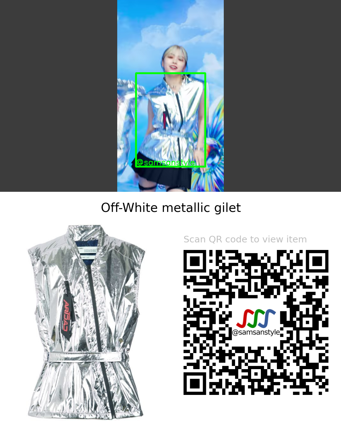 ITZY Ryujin | Swipe MV | Off-White metallic gilet
