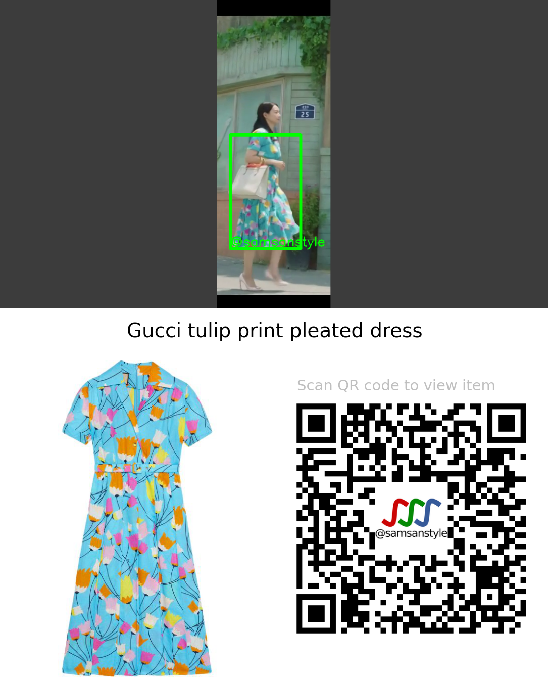 Shin Min Ah | Hometown Cha-Cha-Cha Ep 4 | Gucci tulip print pleated dress