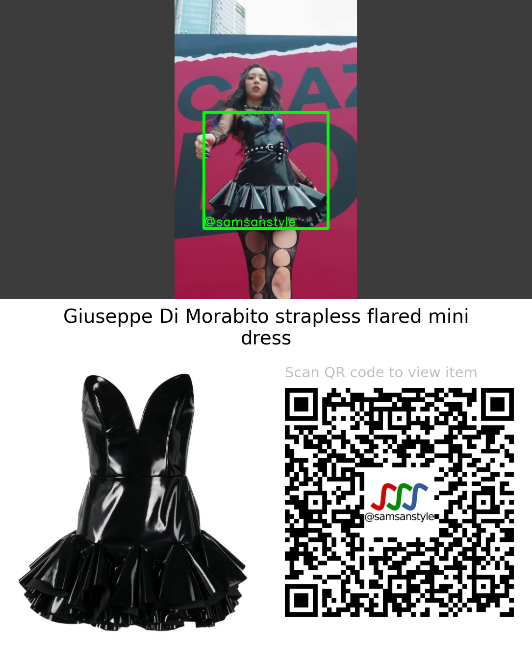 ITZY Yuna | Loco MV | Giuseppe Di Morabito strapless flared mini dress