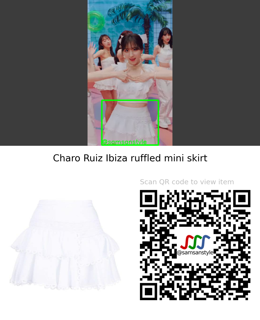 WJSN Eunseo | Let Me In MV | Charo Ruiz Ibiza ruffled mini skirt