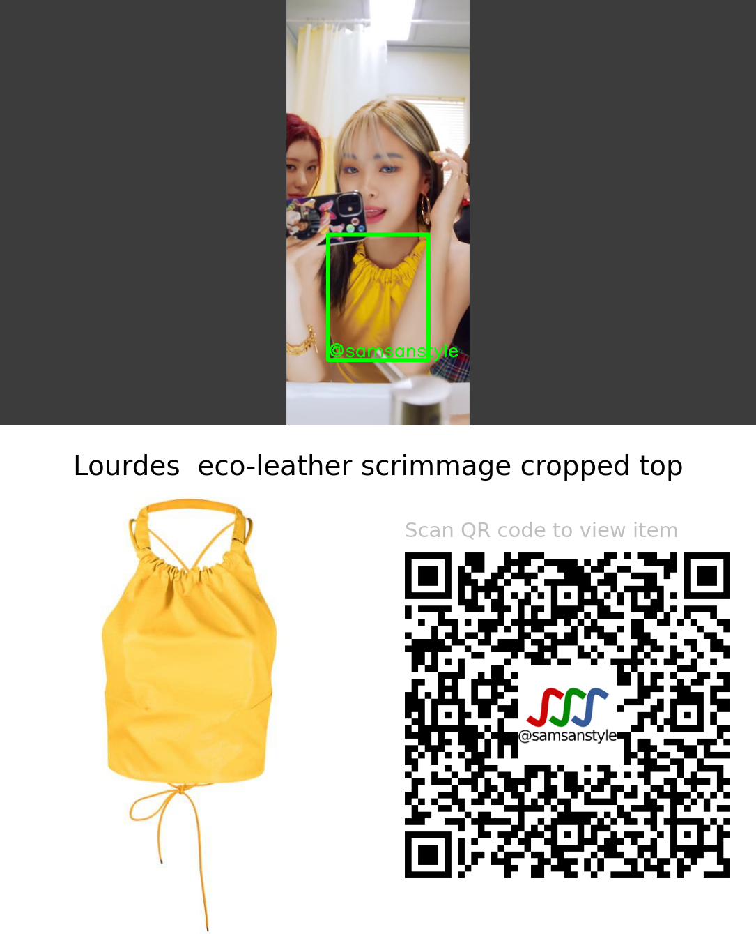 ITZY Ryujin | Swipe MV | Lourdes eco-leather scrimmage cropped top