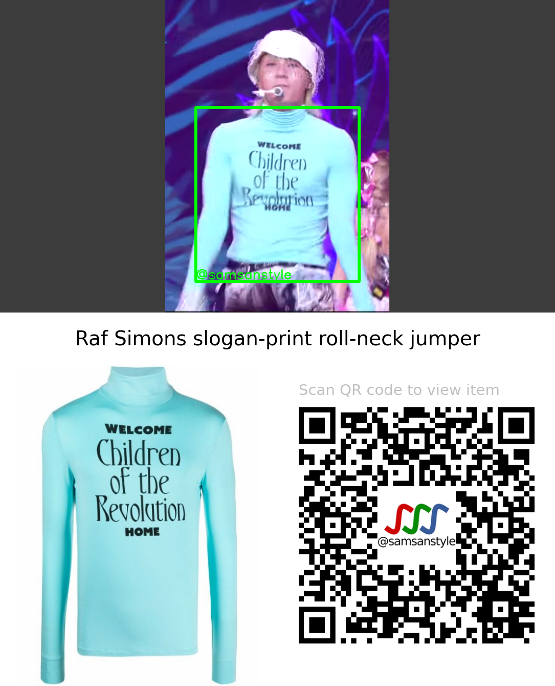 Dawn | Ping Pong KBS Music Bank | Raf Simons slogan-print roll-neck jumper