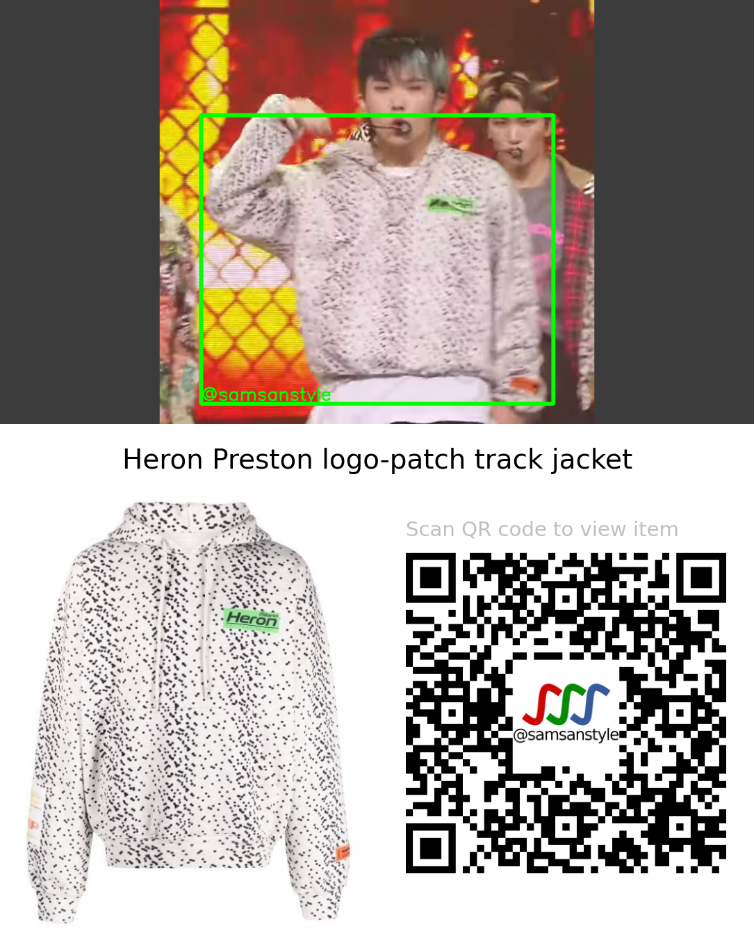 BLITZERS Juhan | Will Make a Mistake SBS Inkigayo | Heron Preston logo-patch track jacket