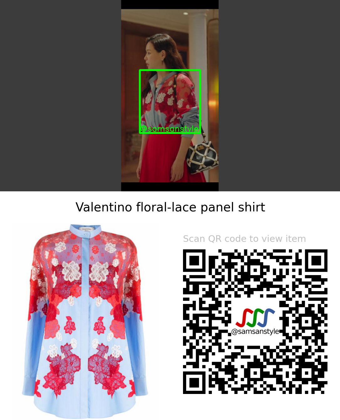 Lee Ha Nee | One the Woman E09 | Valentino floral-lace panel shirt