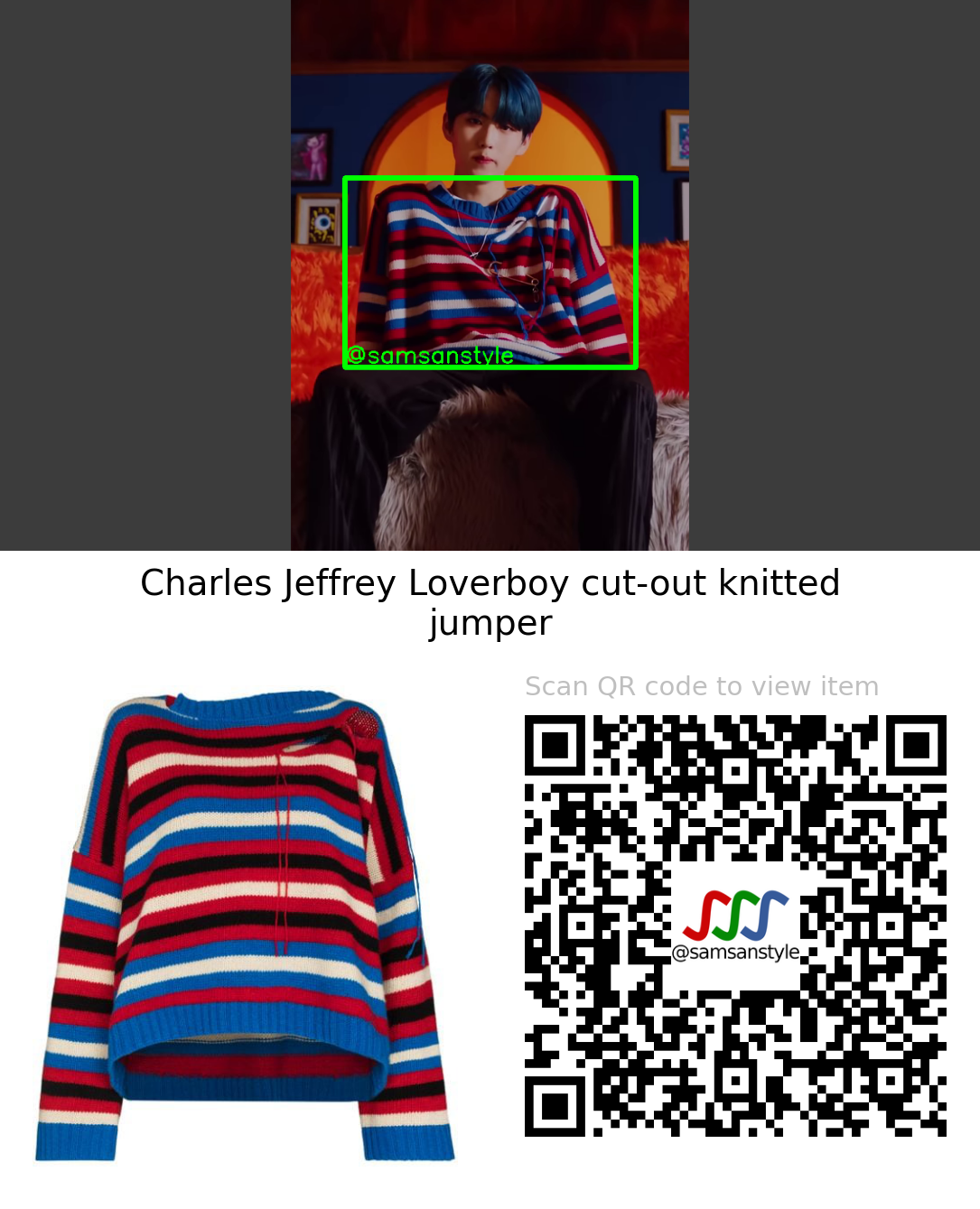 EPEX Yewang | Do 4 Me MV | Charles Jeffrey Loverboy cut-out knitted jumper