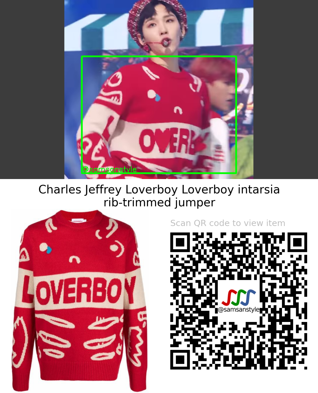 AB6IX Woong | CHERRY SBS Inkigayo | Charles Jeffrey Loverboy Loverboy intarsia rib-trimmed jumper