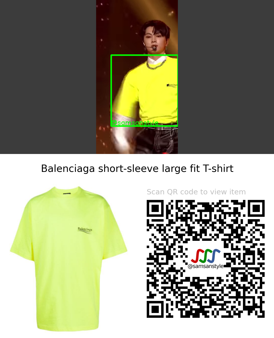 ENHYPEN Jay | Fever  | Balenciaga short-sleeve large fit T-shirt