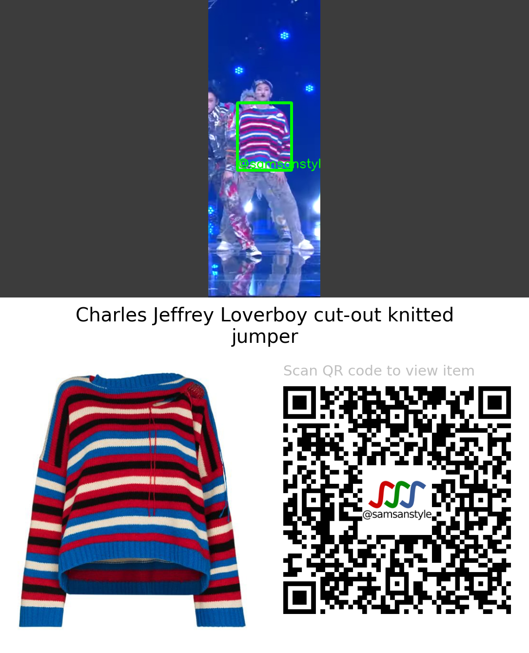 BLITZERS Lutan | Will Make a Mistake KBS Music Bank | Charles Jeffrey Loverboy cut-out knitted jumper