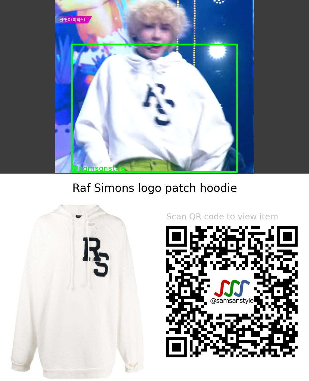 EPEX Ayden | Do 4 Me KBS Music Bank | Raf Simons logo patch hoodie