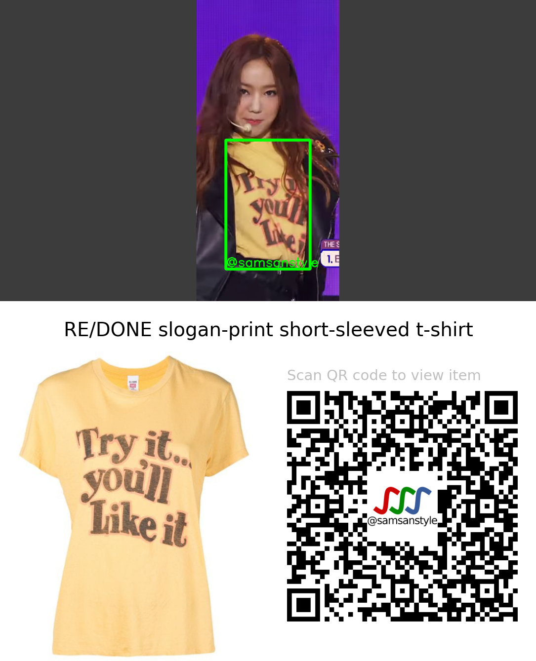 bugAboo Zin | bugAboo SBS MTV The Show | RE/DONE “Try it… you’ll like it” t-shirt