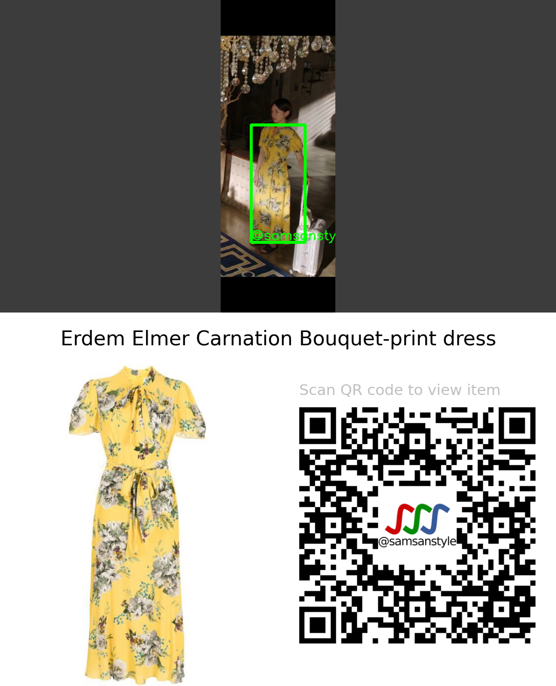 Park Gyu Young | Dali and Cocky Prince E16 | Erdem Elmer Carnation Bouquet-print dress