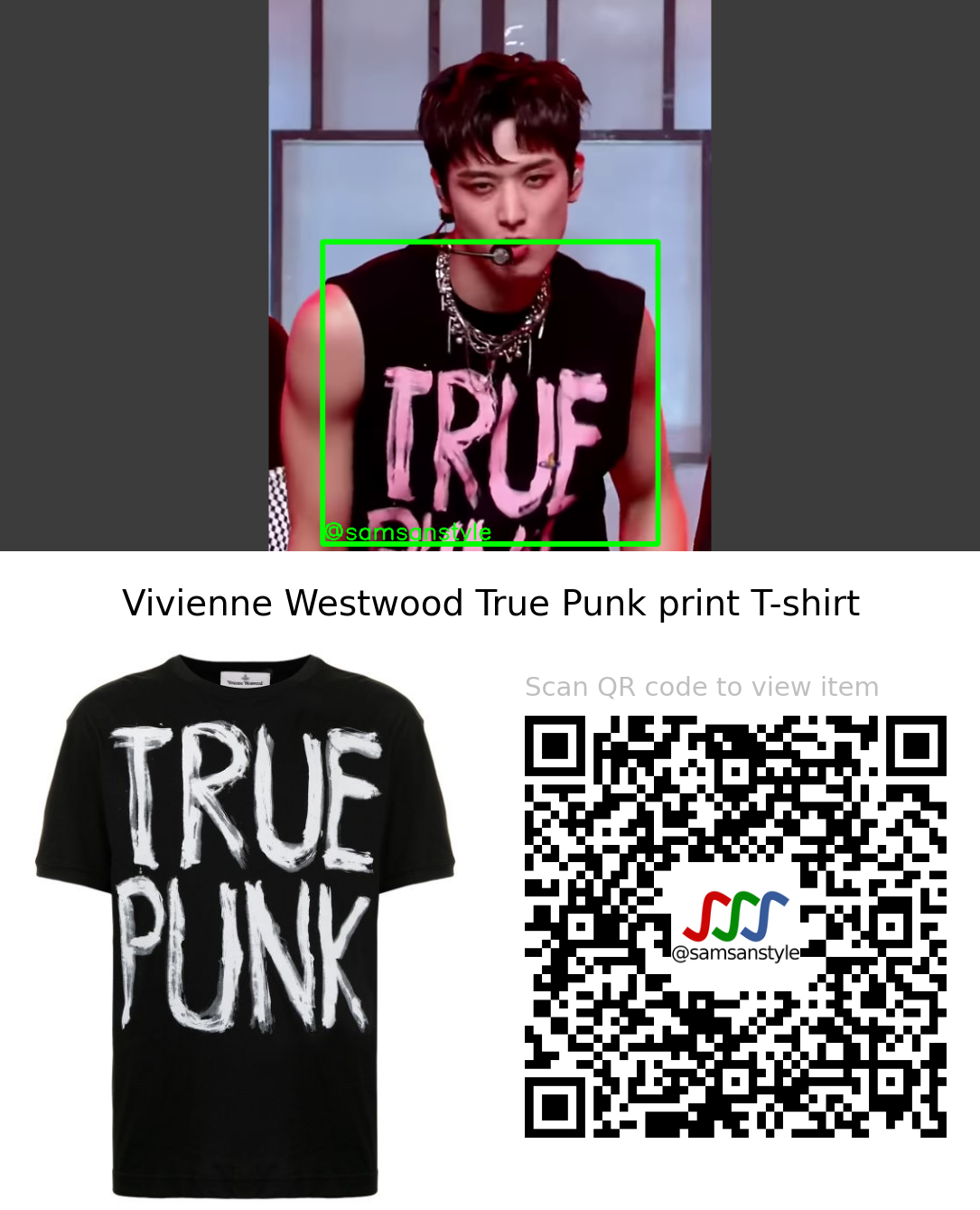 The Boyz Juyeon | Maverick Mnet M Countdown | Vivienne Westwood True Punk print T-shirt