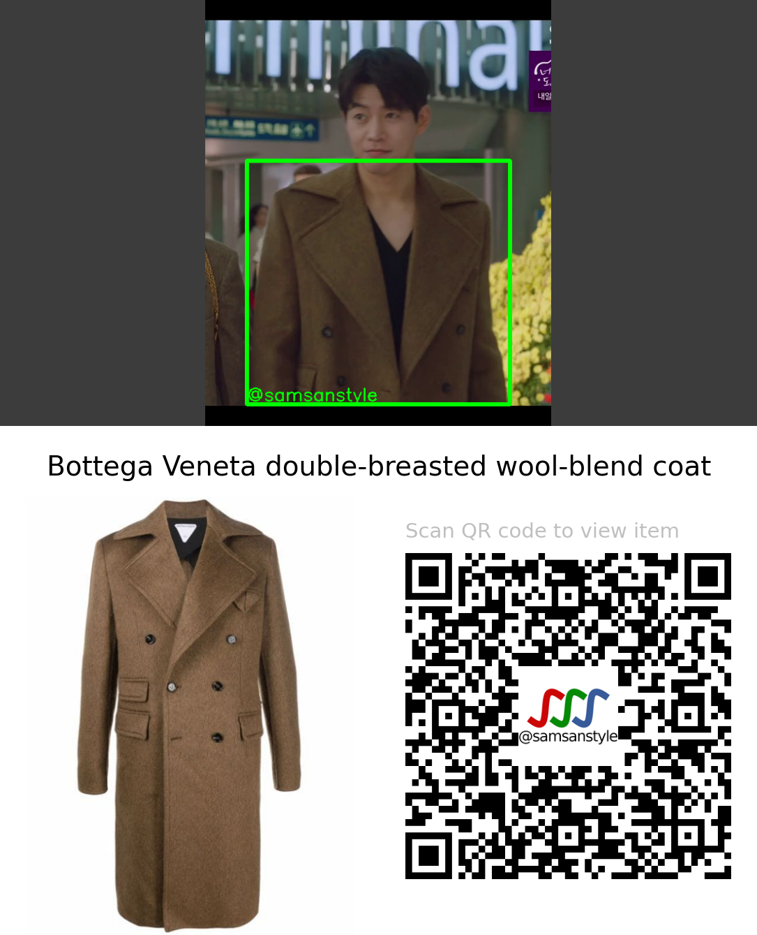 Lee Sang Yoon | One the Woman E16 | Bottega Veneta double-breasted wool-blend coat