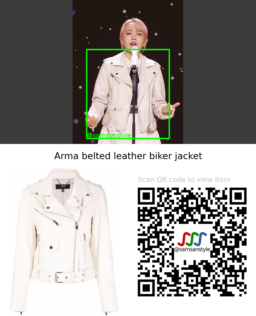 Younha | How U doing SBS MTV The Show | Arma belted leather biker jacket