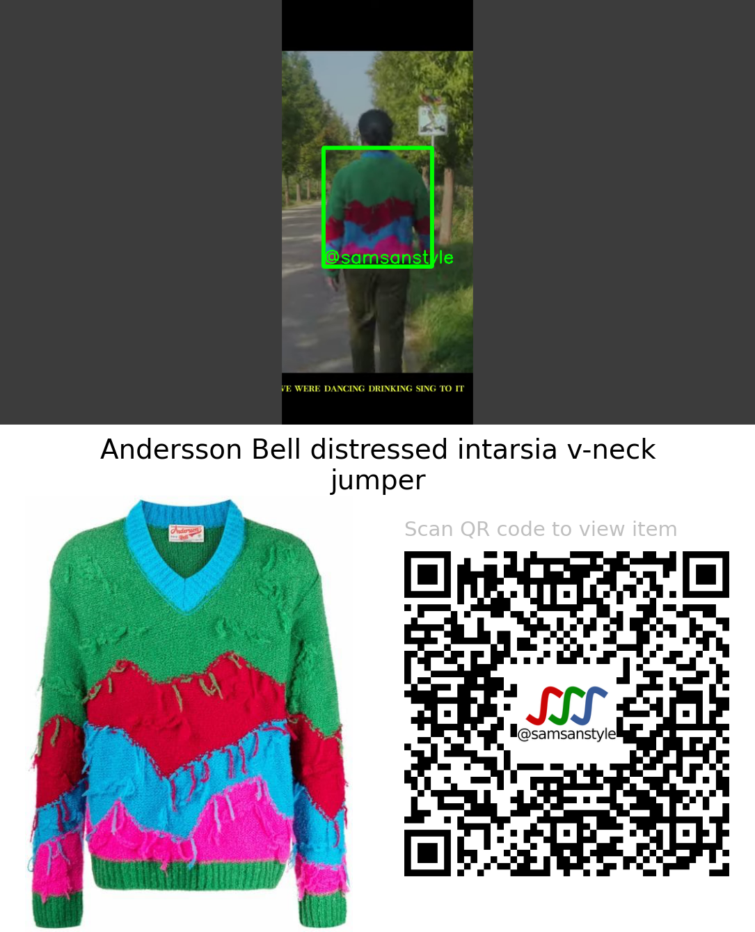 JK Kim Dong Uk | Fall Again MV | Andersson Bell distressed intarsia v-neck jumper