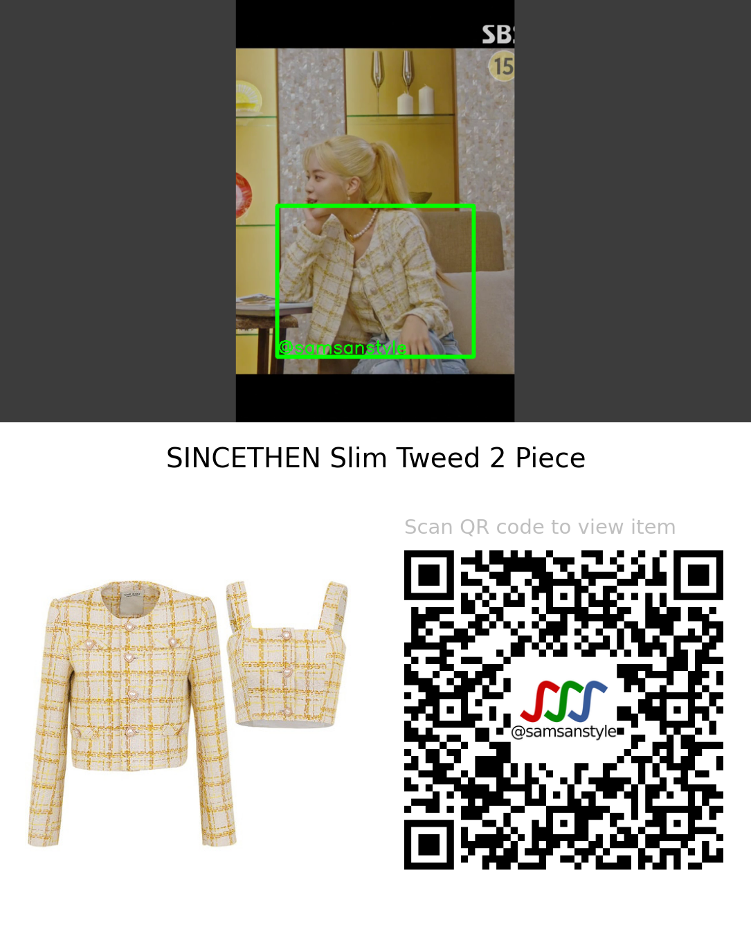 Roh Jeongeui | Our Beloved Summer E04 | SINCETHEN Slim Tweed 2 Piece