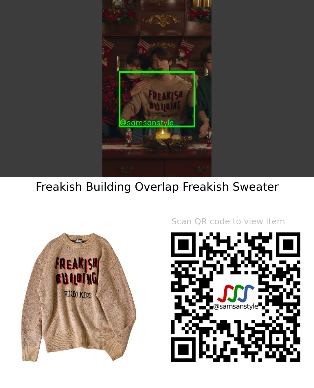A.C.E Jun | Christmas Time | Freakish Building Overlap Freakish Knit Sweater