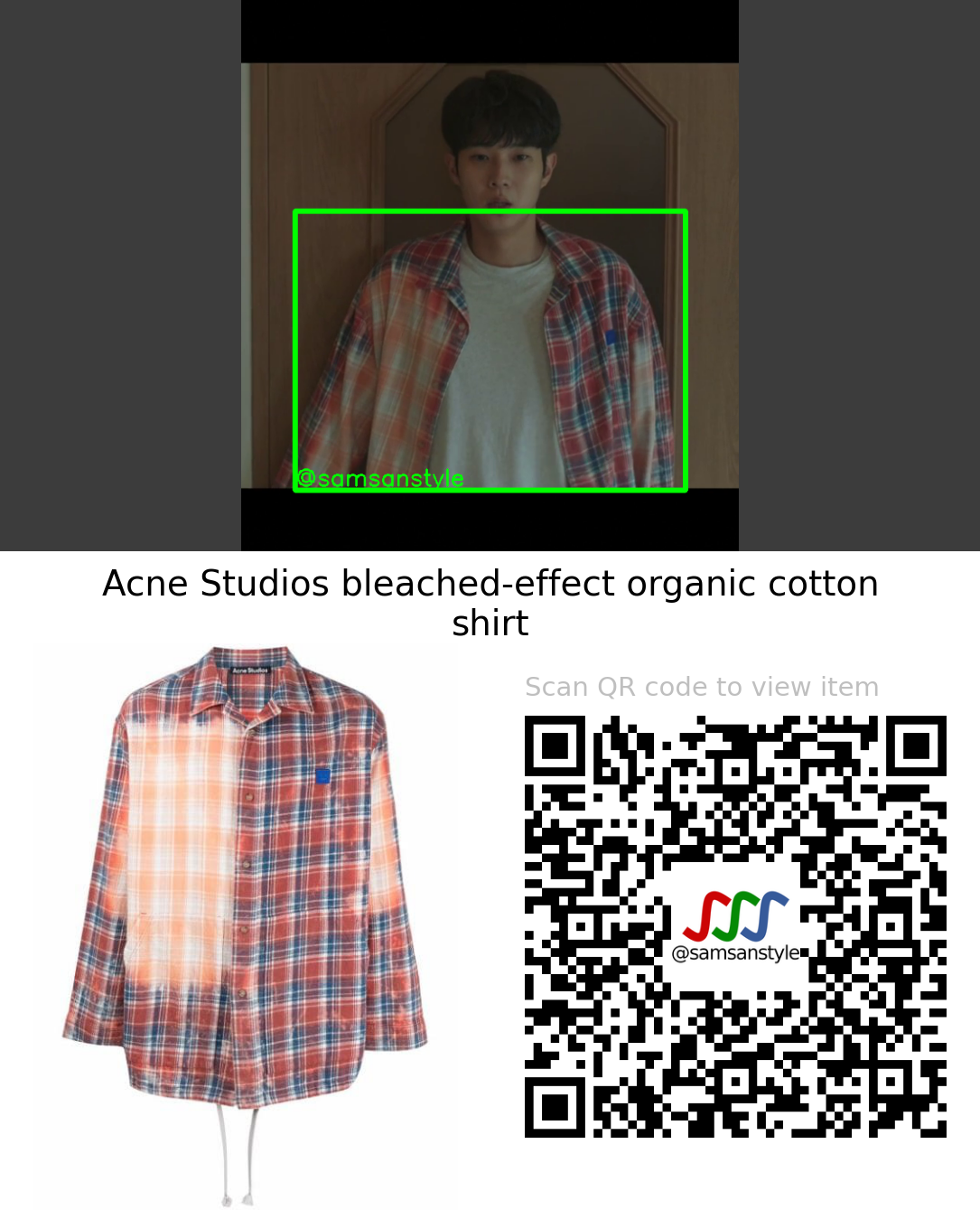 Choi Wooshik | Our Beloved Summer E01 | Acne Studios bleached-effect organic cotton shirt