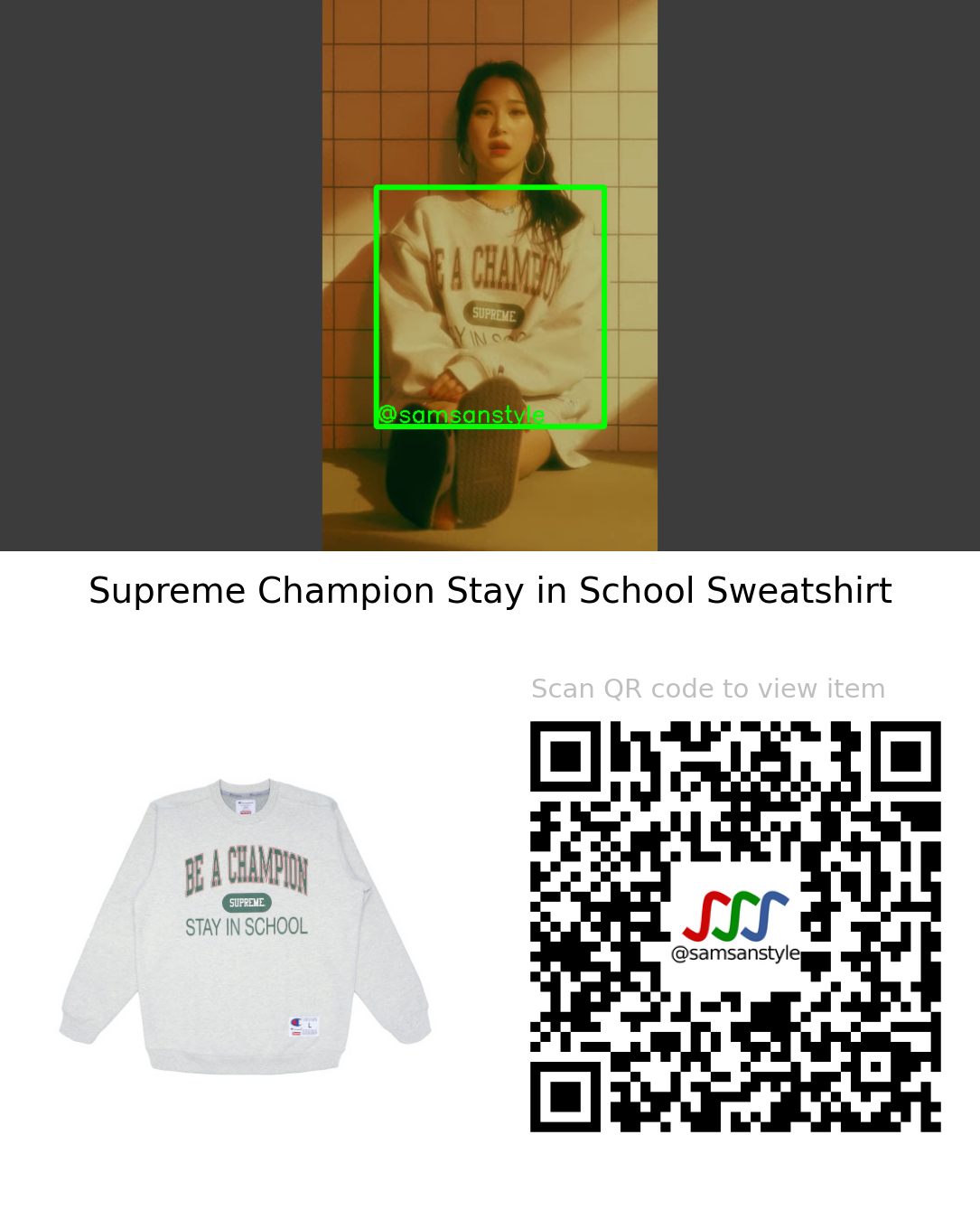 KISSXS | It Hurts MV | Supreme Champion Stay in School Sweatshirt
