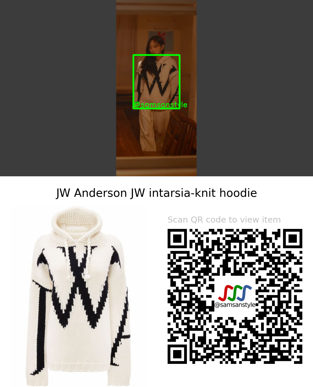 Seori | Shutdown MV | JW Anderson JW intarsia-knit hoodie