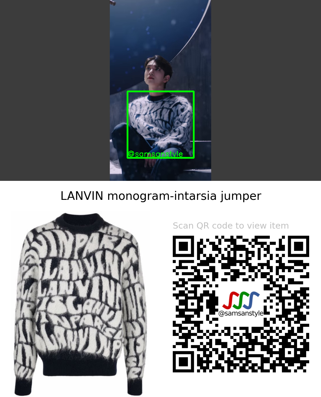 Seventeen Joshua | Power of Love MV | LANVIN monogram-intarsia jumper