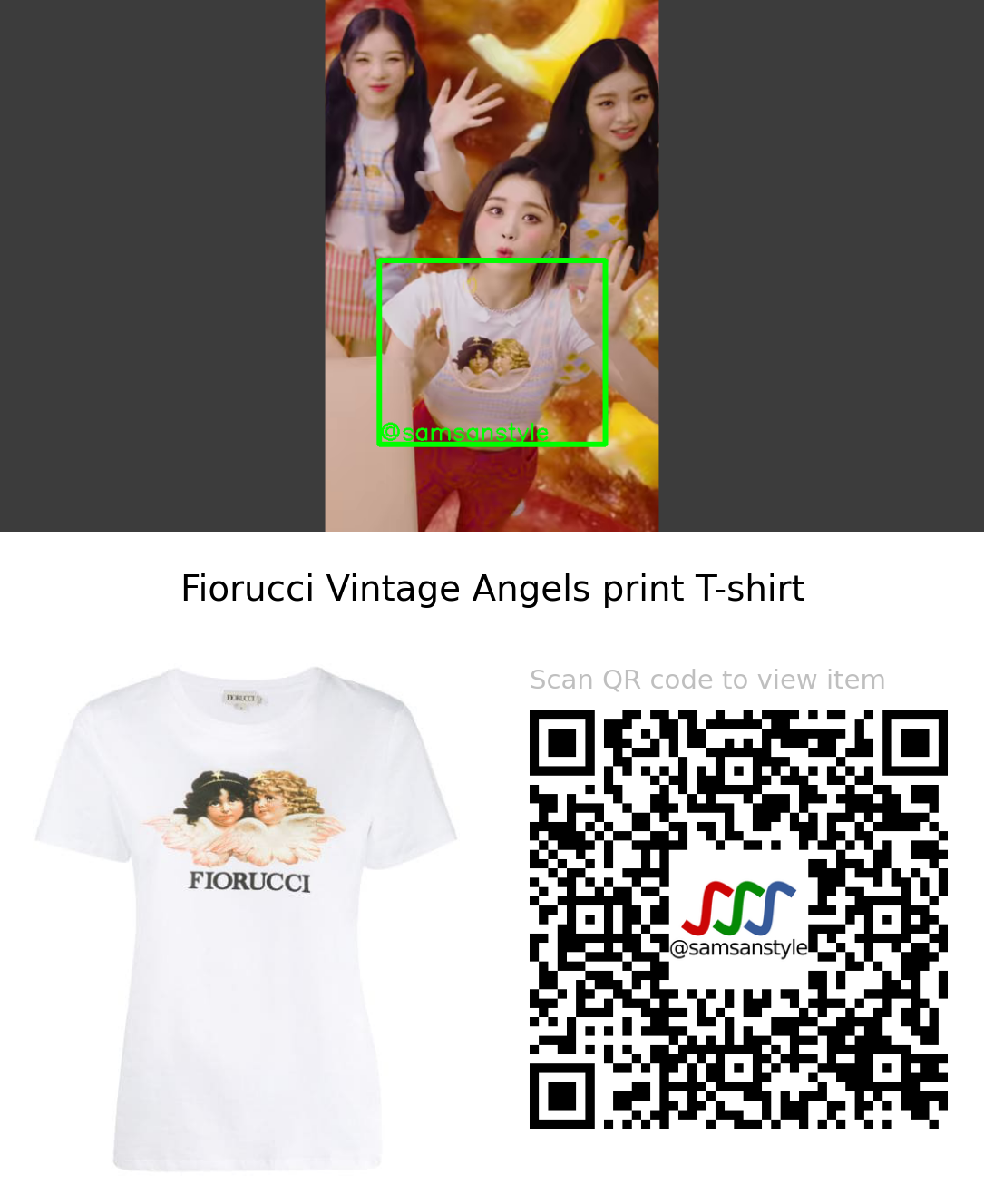 TRI.BE Mire | The Bha Bha Song (We Baby Bears Theme) MV | Fiorucci Vintage Angels print T-shirt