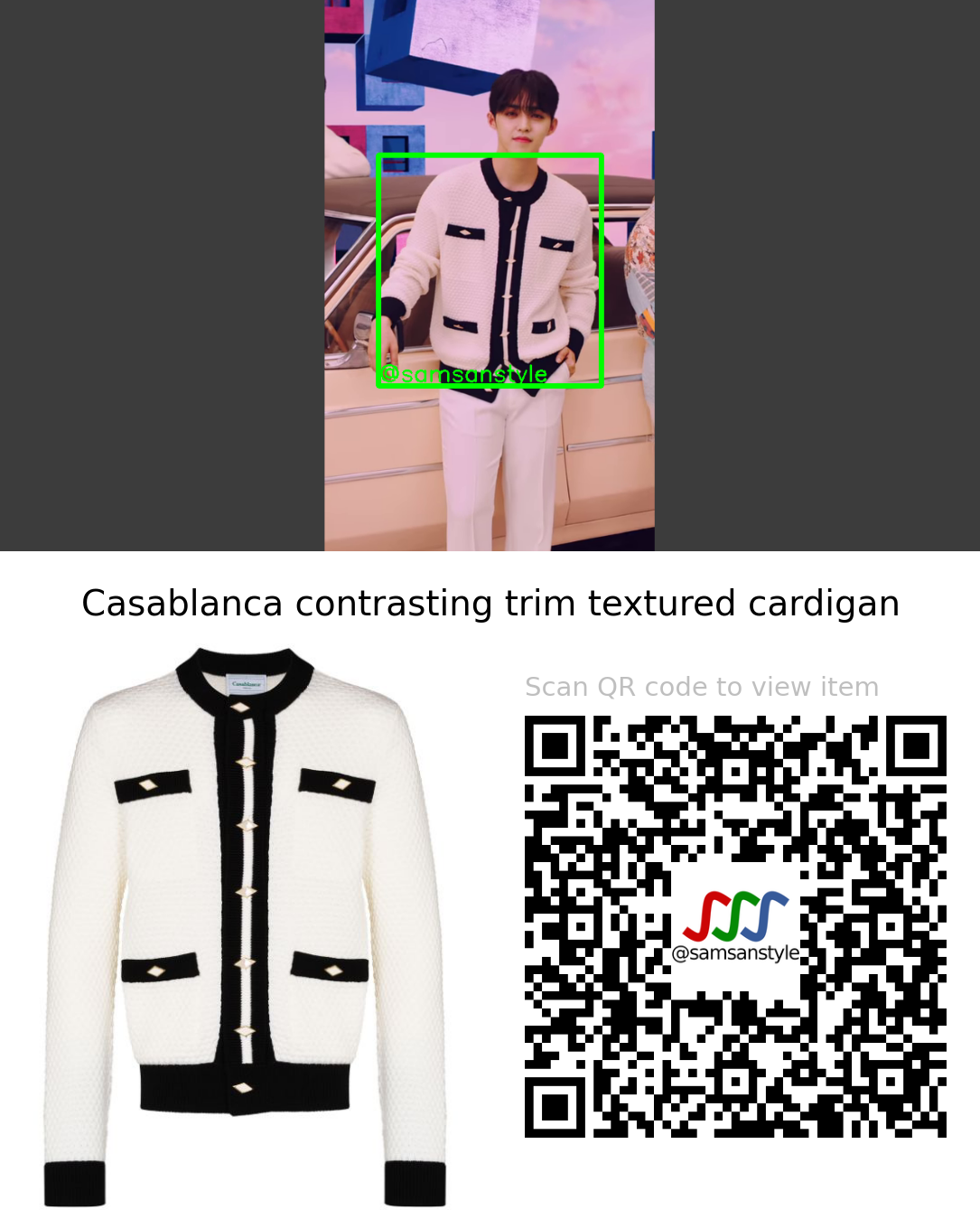 Seventeen S.Coups | Power of Love MV | Casablanca contrasting trim textured cardigan