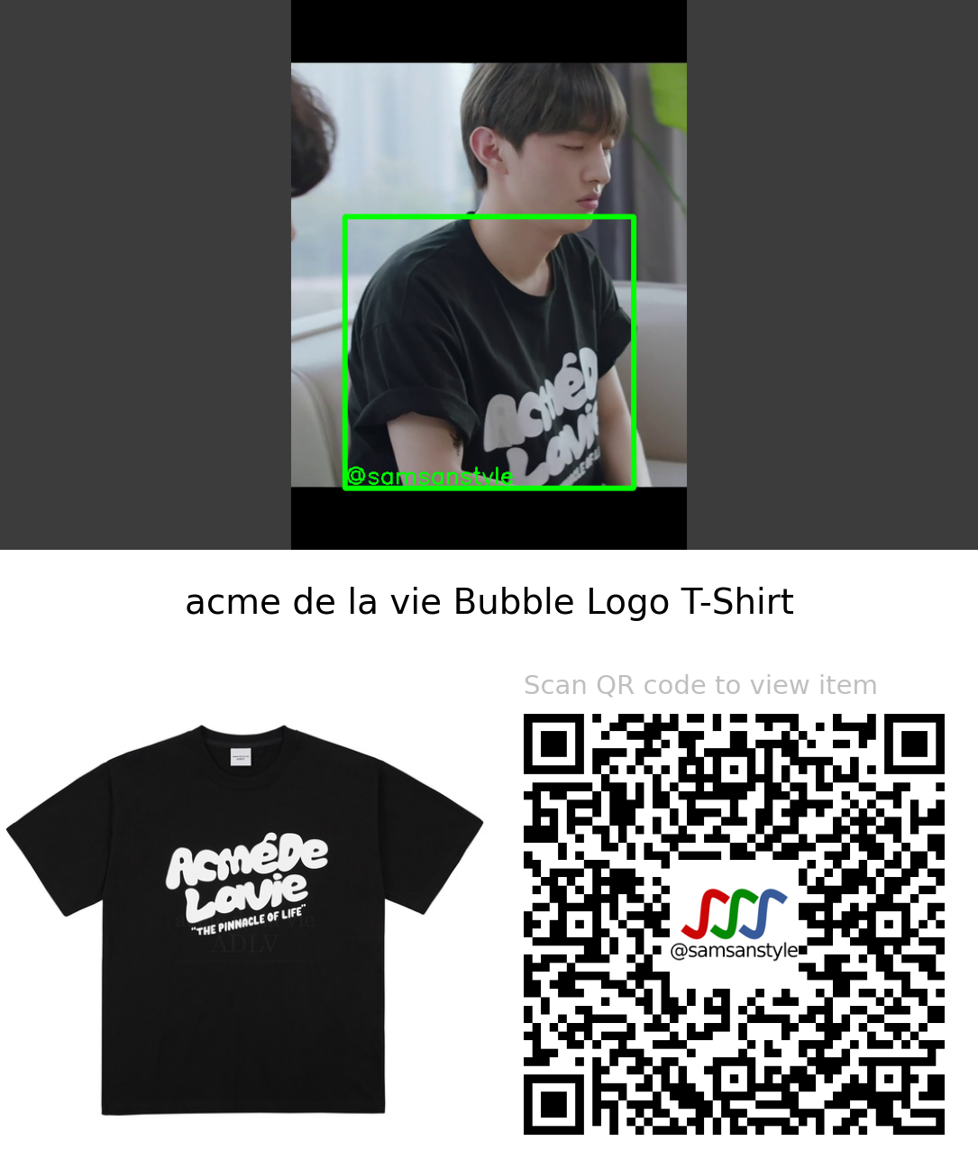 Yoon Jisung | Let Me Be Your Knight E11 | acme de la vie Bubble Logo T-Shirt