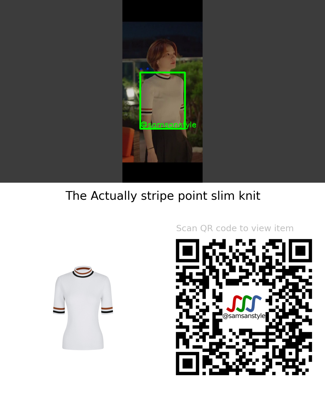 Jeon Mido | Thirty-Nine E01 | The Actually stripe point slim knit