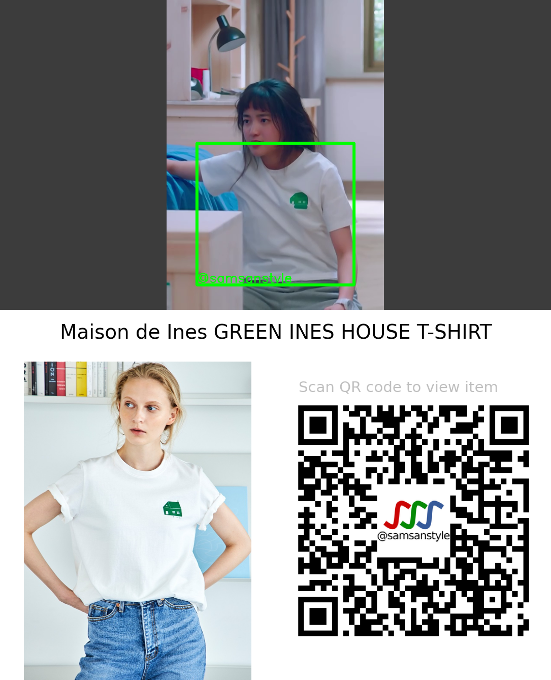 Kim Taeri | Twenty-Five Twenty-One E06 | Maison de Ines GREEN INES HOUSE T-SHIRT