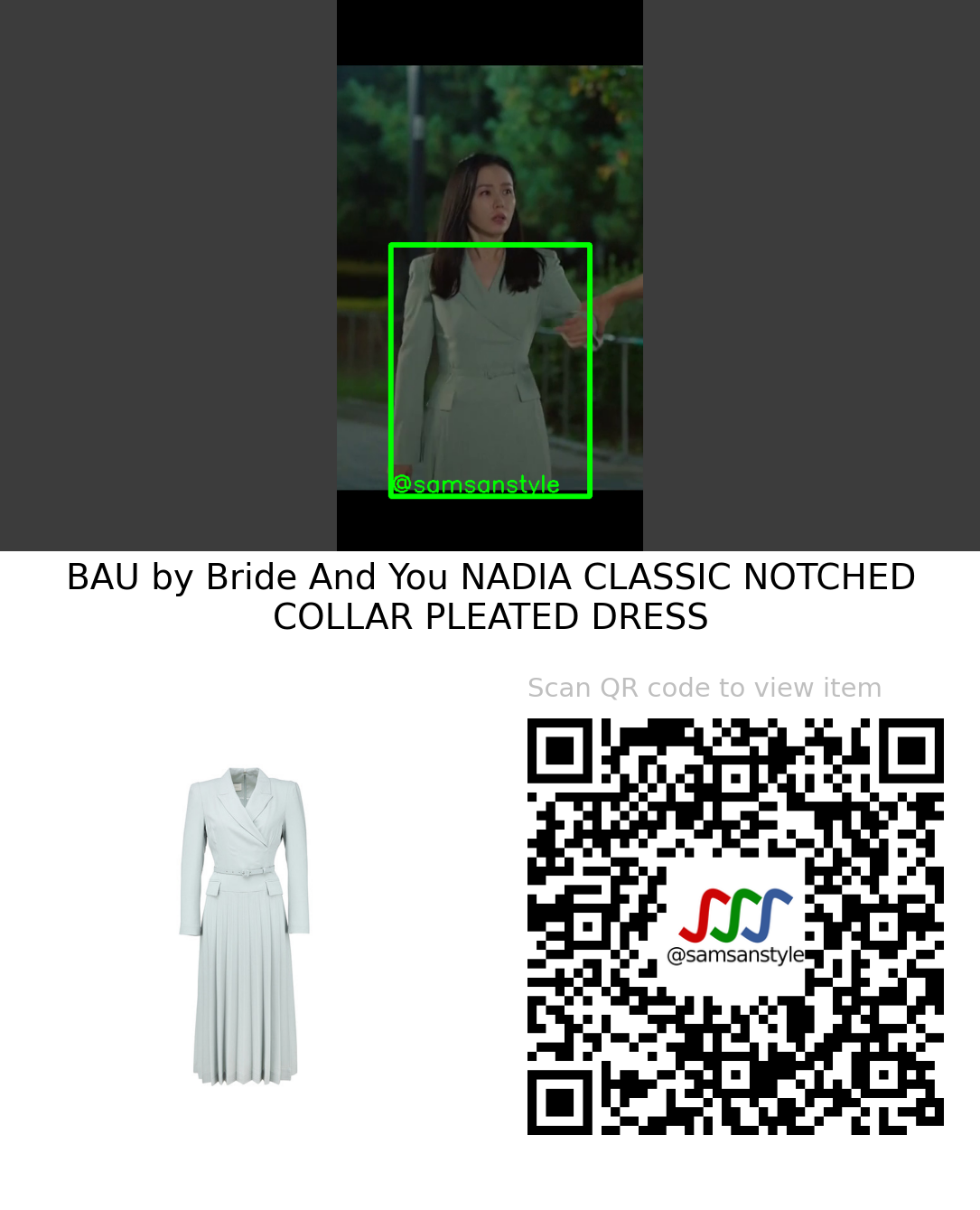 Son Yejin | Thirty-Nine E03 | BAU by Bride And You NADIA CLASSIC NOTCHED COLLAR PLEATED DRESS