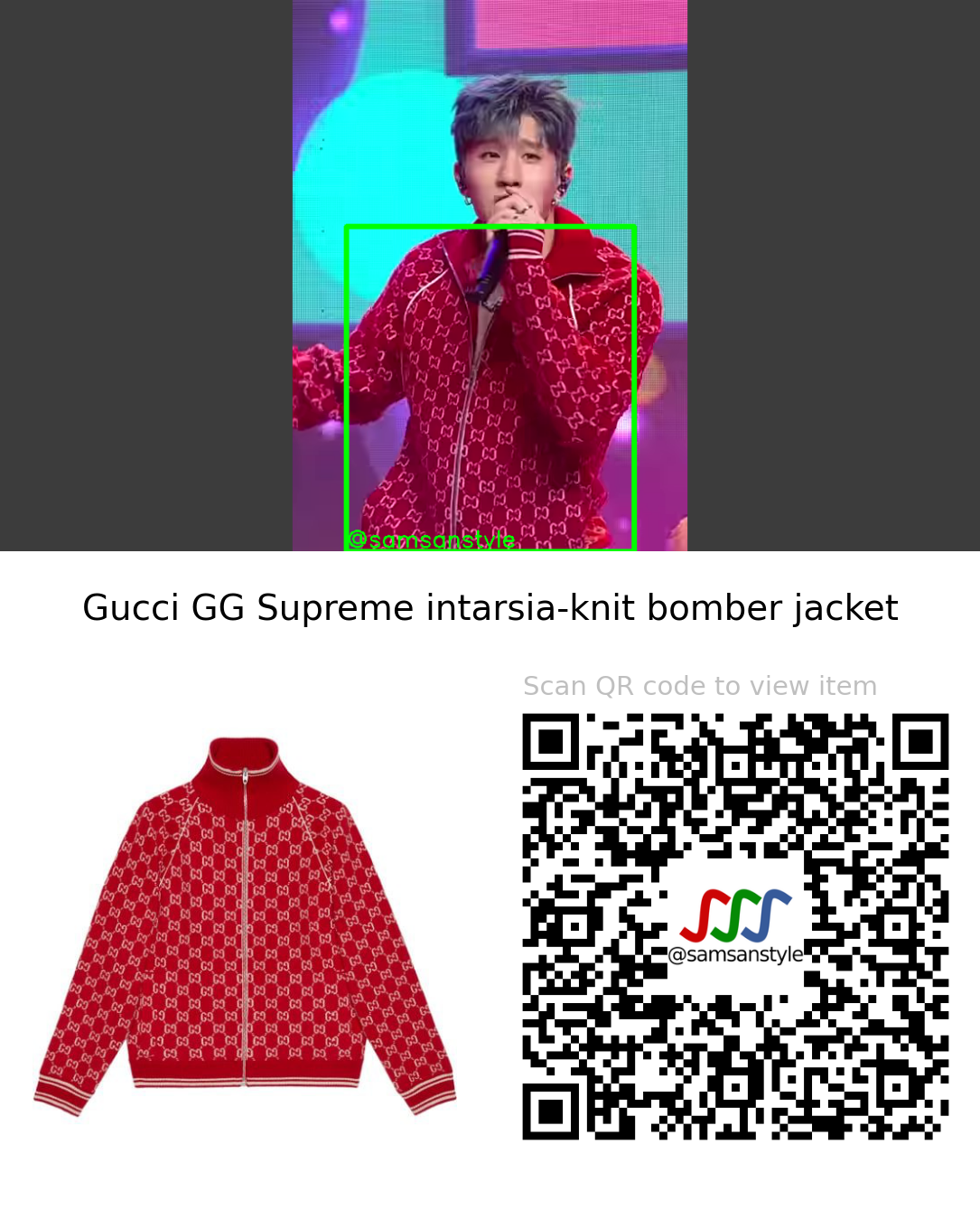 ASTRO JinJin | Just Breath Mnet M Countdown | Gucci GG Supreme intarsia-knit bomber jacket