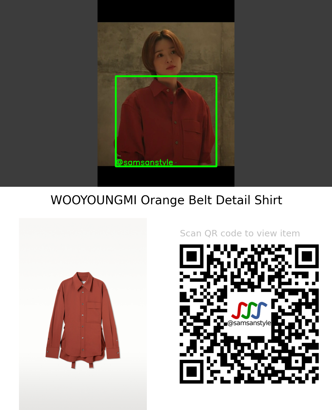 Jeon Mido | Thirty-Nine E03 | WOOYOUNGMI Orange Belt Detail Shirt