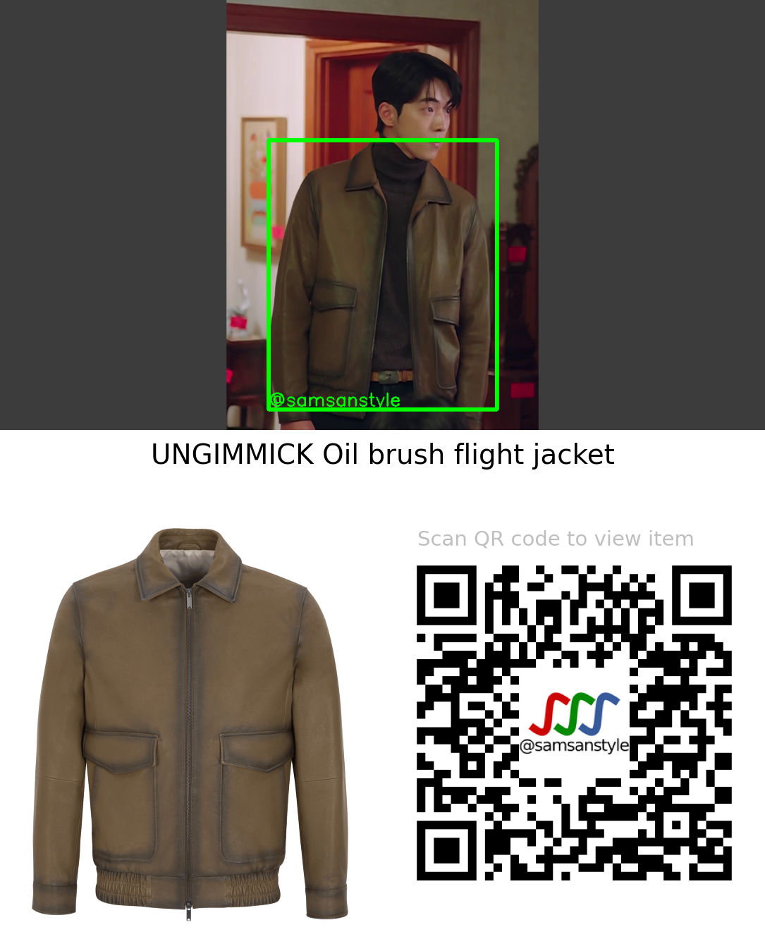 Nam Joohyuk | Twenty-Five Twenty-One E02 | UNGIMMICK Oil brush flight jacket