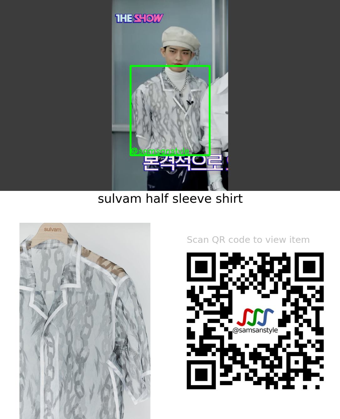 VICTON Subin | SBS MTV The Show | sulvam half sleeve shirt
