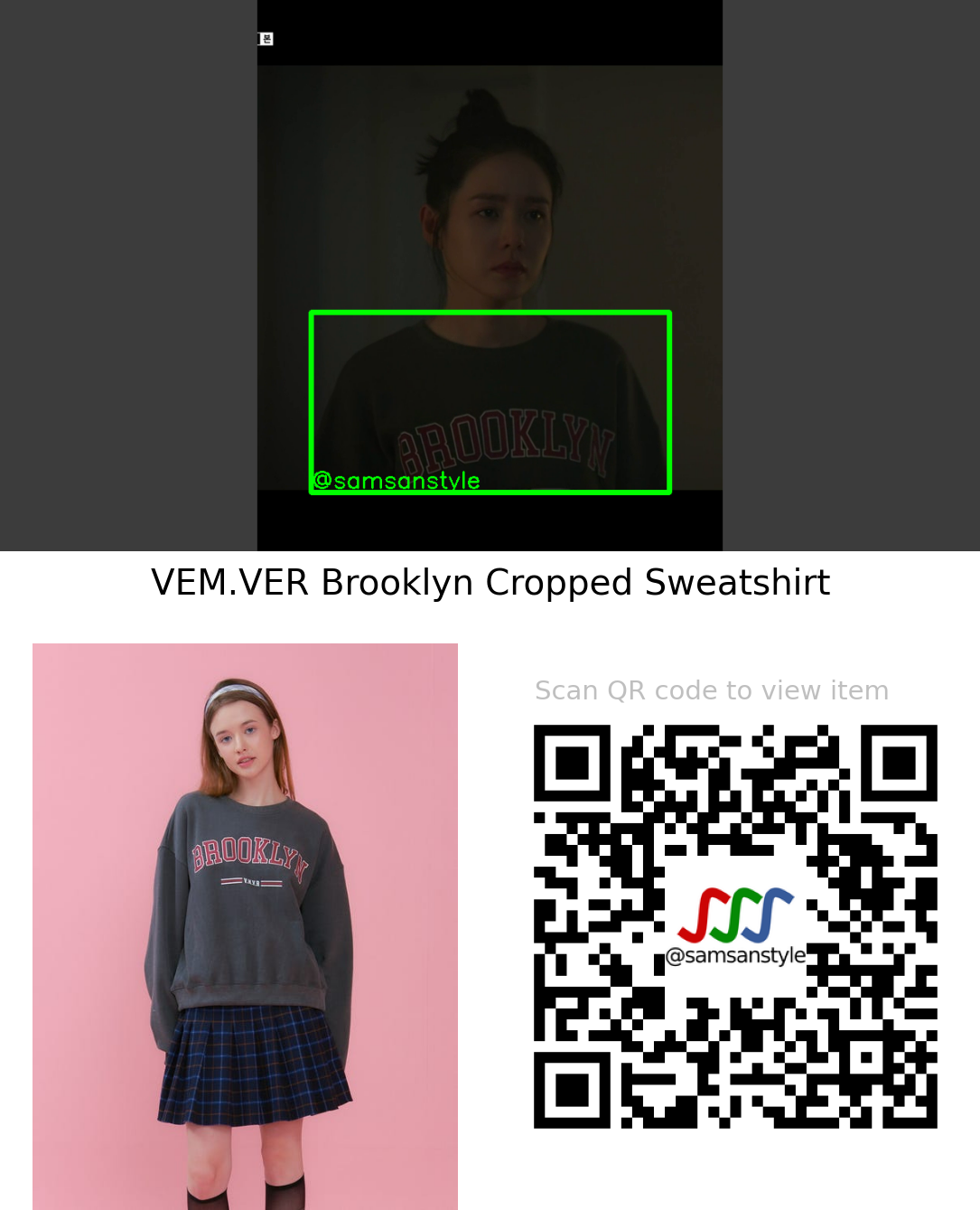 Son Yejin | Thirty-Nine E02 | VEM.VER Brooklyn Cropped Sweatshirt
