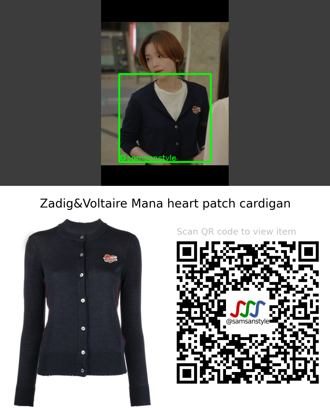 Jeon Mido | Thirty-Nine E04 | Zadig & Voltaire Mana heart patch cardigan