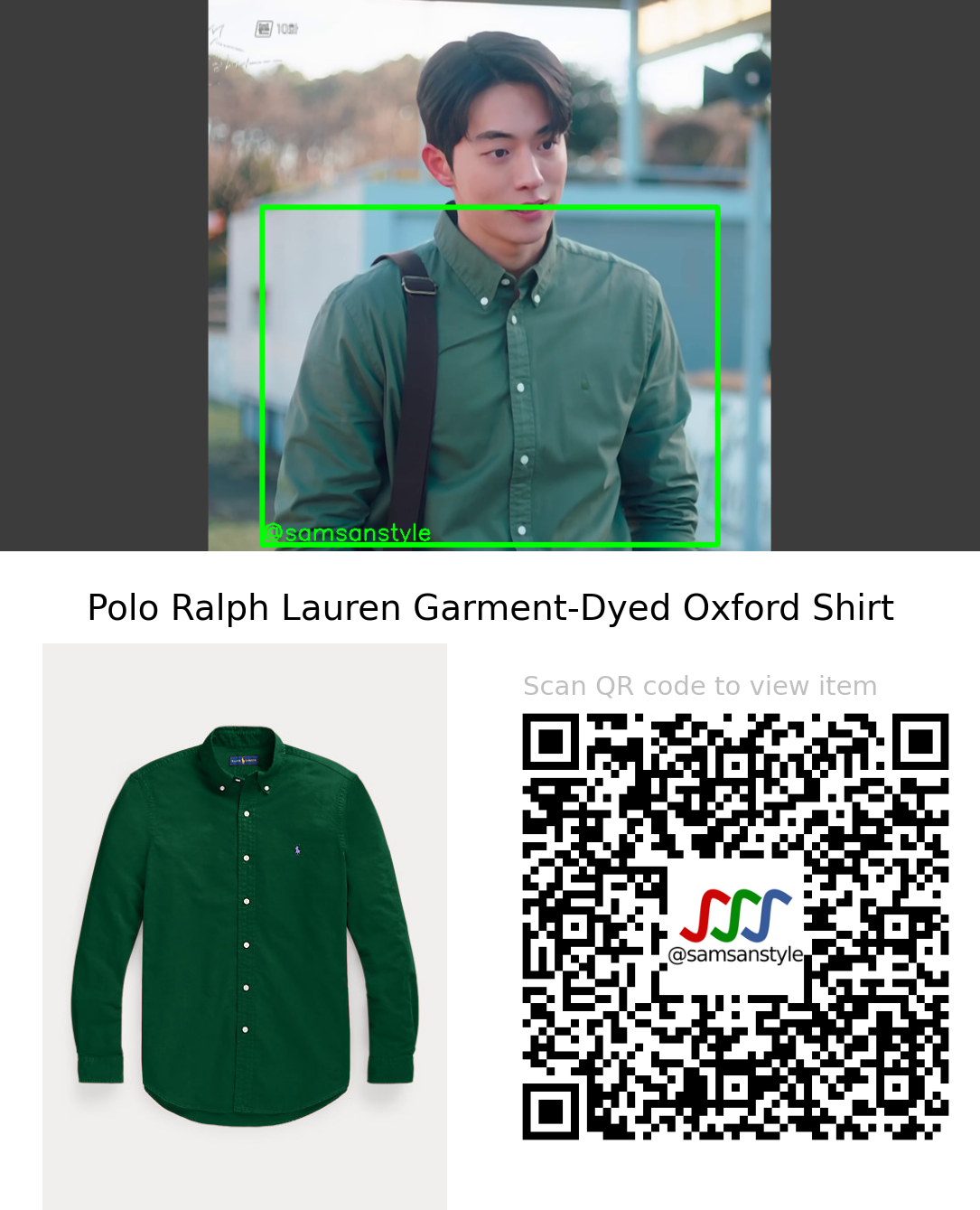 Nam Joohyuk | Twenty-Five Twenty-One E10 | Polo Ralph Lauren Garment-Dyed Oxford Shirt