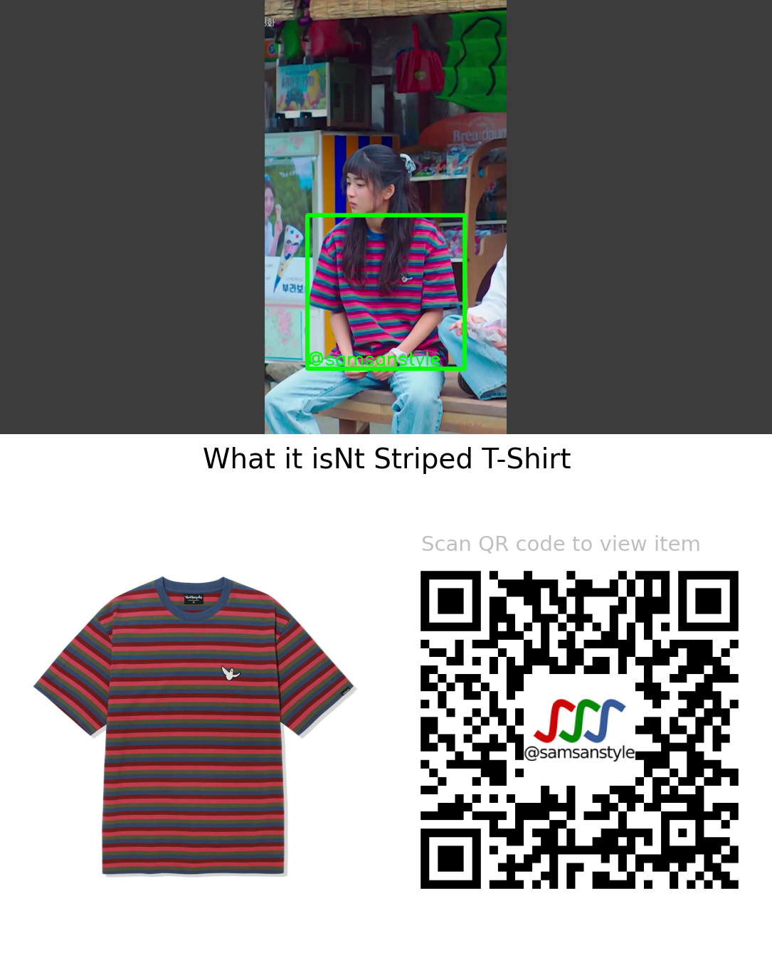 Kim Taeri | Twenty-Five Twenty-One E08 | What it isNt Striped T-Shirt