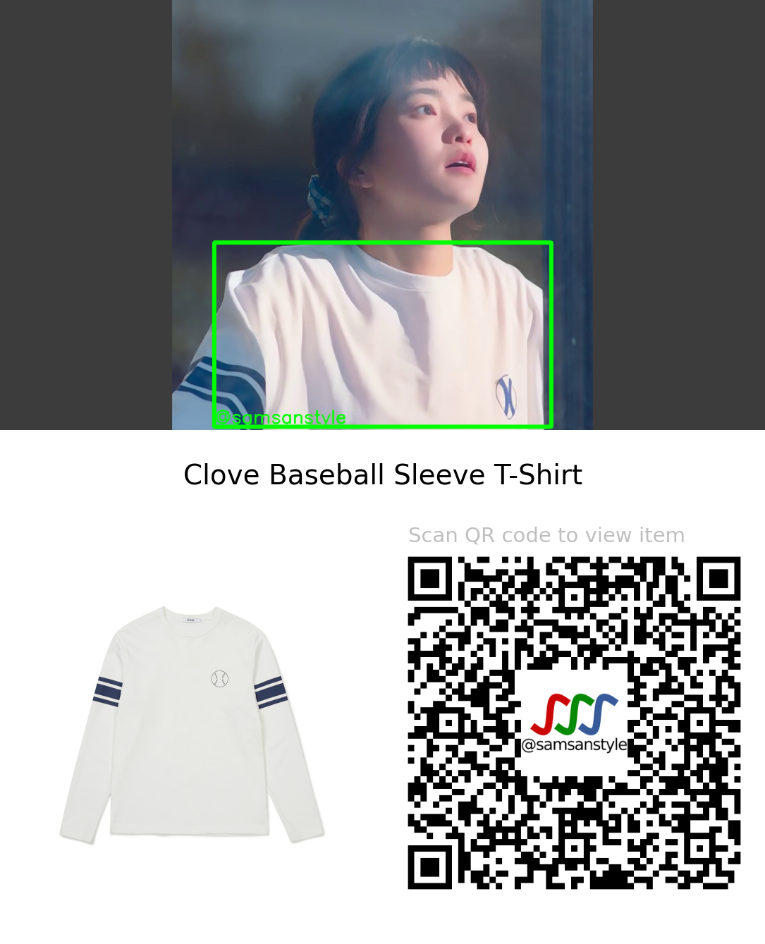 Kim Taeri | Twenty-Five Twenty-One E12 | Clove Baseball Sleeve T-Shirt