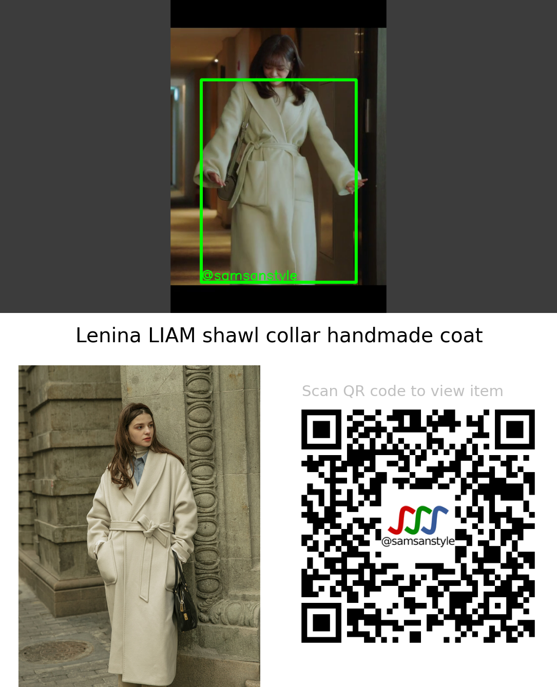 Kim Sejeong | Business Proposal E07 | Lenina LIAM shawl collar handmade coat