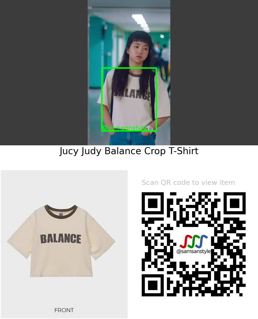 Kim Taeri | Twenty-Five Twenty-One E08 | Jucy Judy Balance Crop T-Shirt