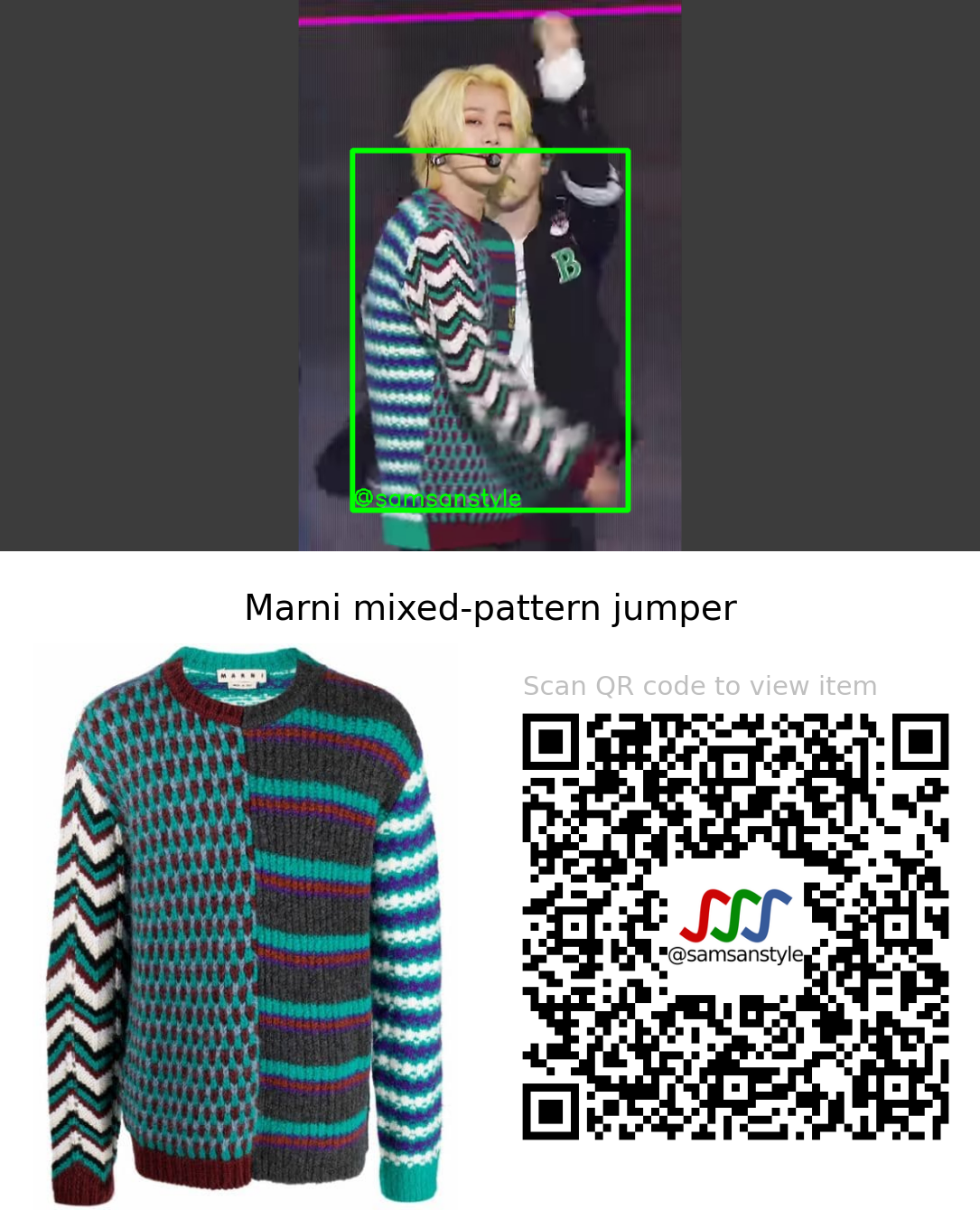 WEi Yongha | Too Bad SBS MTV The Show | Marni mixed-pattern jumper