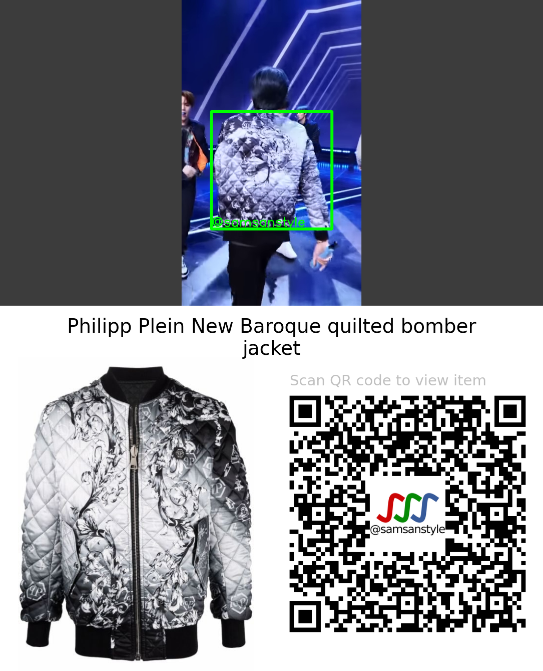 TREASURE Haruto | JIKJIN Mnet M Countdown | Philipp Plein New Baroque quilted bomber jacket