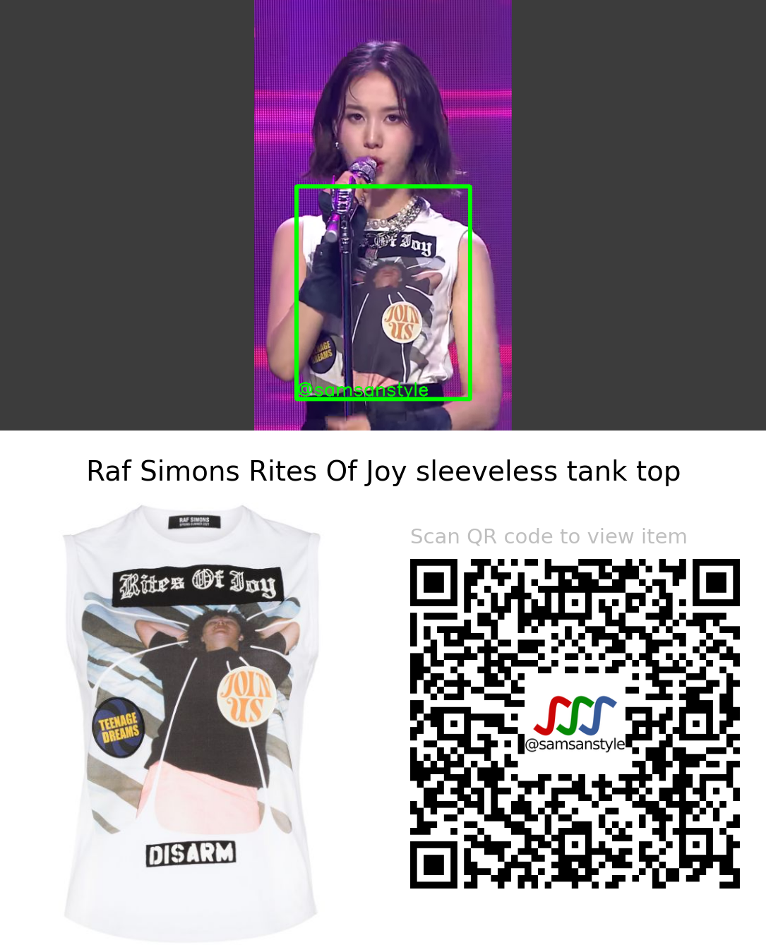 STAYC J | YOUNG LUV MBC M Show Champion | Raf Simons Rites Of Joy sleeveless tank top